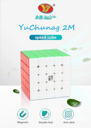 YJ YuChuang V2M, a magnetic and fast 3x3 speed cube designed for smooth and precise solving.