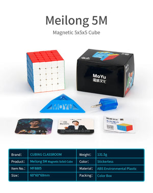 MoYu MeiLong M Series, a collection of high-performance magnetic cubes designed for smooth and fast solving."