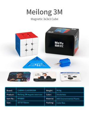 MoYu MeiLong M Series, a collection of high-performance magnetic cubes designed for smooth and fast solving."