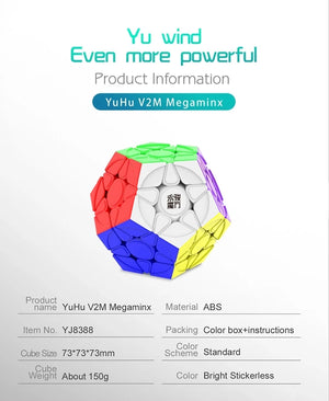 YJ Yuhu Megaminx, a smooth and magnetic 12-sided dodecahedron puzzle for advanced solvers.