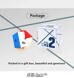 YJ MGC 2x2, a magnetic and fast 2x2 speed cube for quick and smooth solving.