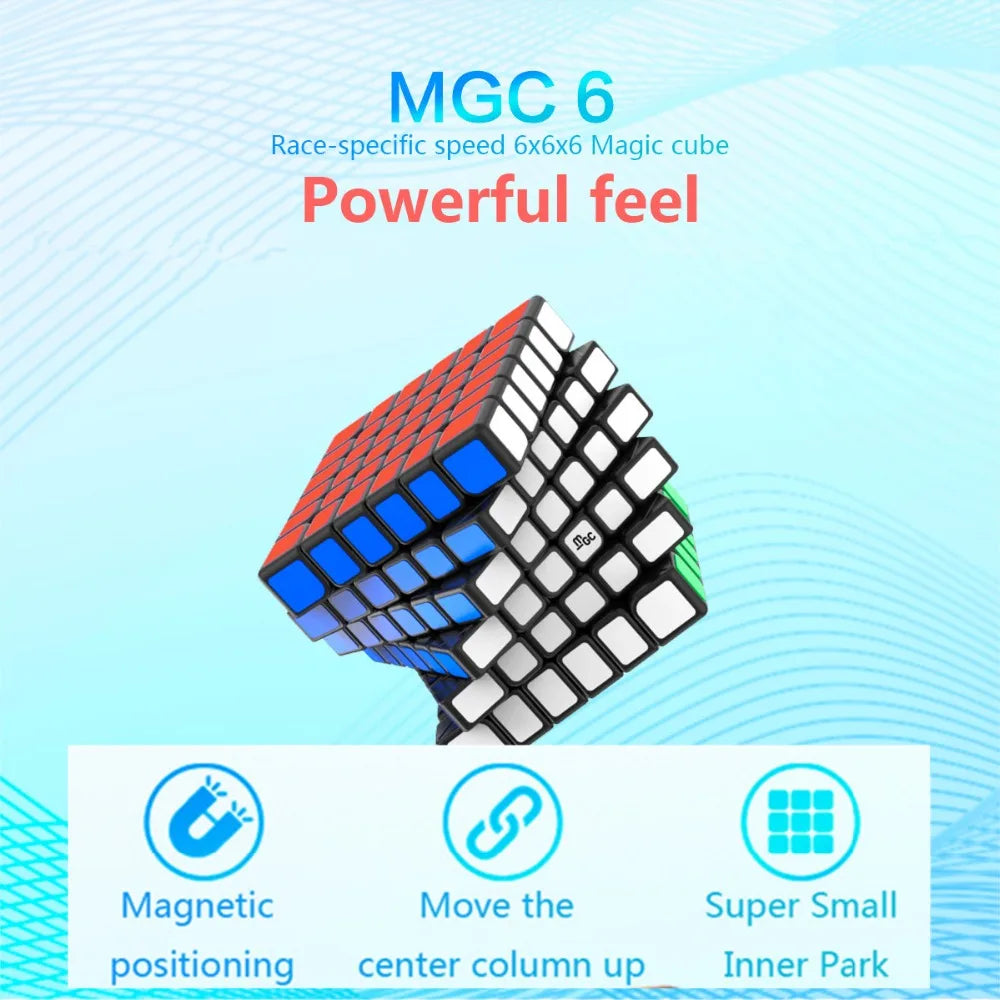 YJ MGC 6x6, a high-performance magnetic 6x6 speed cube designed for smooth and fast solving.