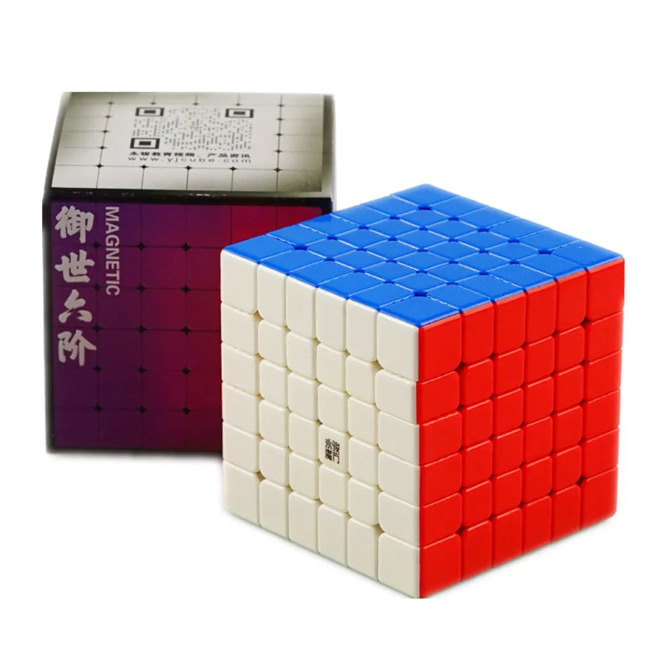 YJ YuShi V2M, a magnetic and smooth 3x3 speed cube designed for optimal performance.