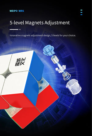 MoYu WeiPo WRS, a high-performance 3x3 magnetic speed cube known for its smooth turning and speed.