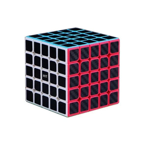 QiYi Carbon Fiber Cube, a sleek and durable 3x3 speed cube with a carbon fiber design.