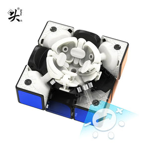 Dayan Tengyun V3M, a smooth and fast 3x3 magnetic speed cube.