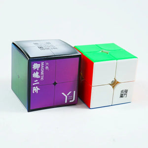YJ YuPo V2M, a magnetic and smooth 2x2 speed cube designed for quick and precise solving.