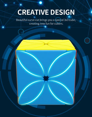 MoYu MeiLong Four Leaf Clover, a unique twist puzzle shaped like a four-leaf clover for added challenge