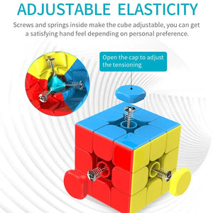 MoYu MeiLong 2+3 Cubes Set, a collection of two 2x2 cubes and three 3x3 cubes for a variety of solving challenges.