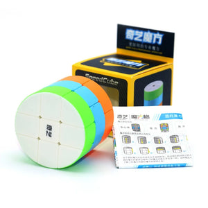 QiYi Cylinder Cube, a unique cylindrical twist puzzle with smooth turning.