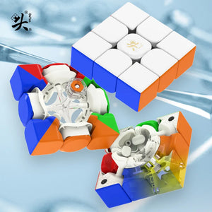 Dayan Tengyun V3M, a smooth and fast 3x3 magnetic speed cube.