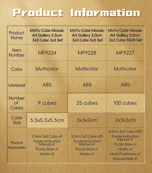 MoYu Mosaic Cube, a colorful and intricate 3x3 twist puzzle with a unique design