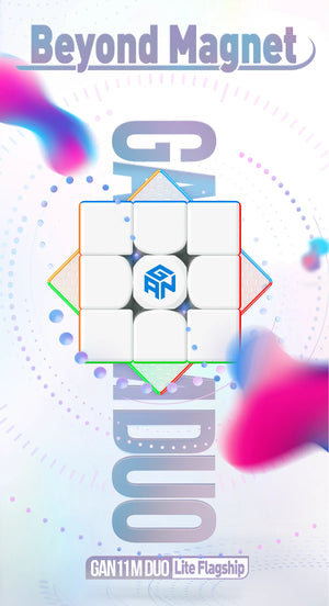 GAN11, a high-performance magnetic 3x3 speed cube designed for smooth turning and rapid solving.