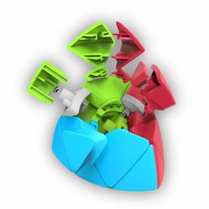 QiYi Mastermorphix, a shape-shifting and colorful twist puzzle with a unique design.