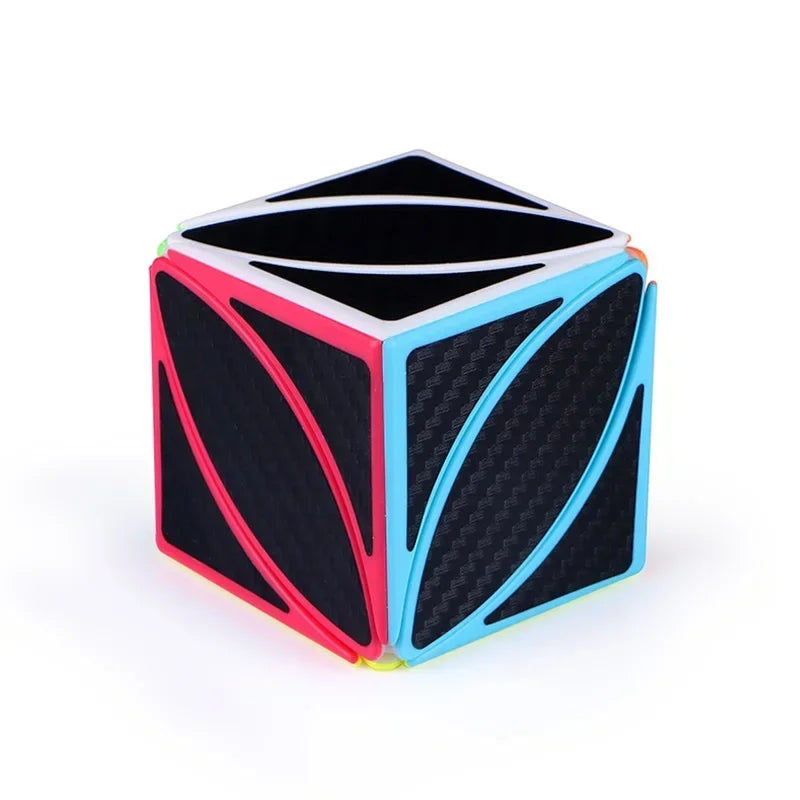 QiYi Carbon Fiber Cube, a sleek and durable 3x3 speed cube with a carbon fiber design.