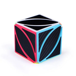 QiYi Carbon Fiber Cube, a sleek and durable 3x3 speed cube with a carbon fiber design.