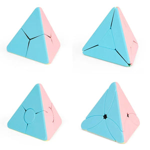 MoYu MeiLong Corner Twist Pyraminx, a unique twist puzzle with corner-turning mechanics for added challenge.