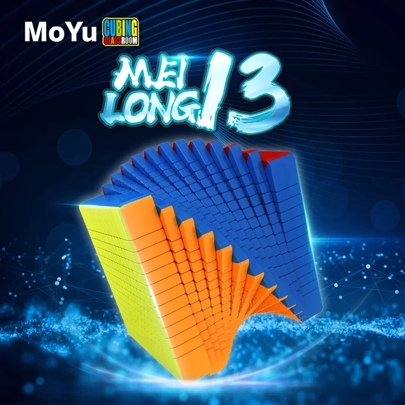 MoYu MFJS MeiLong 13x13, a high-performance 13x13 cube designed for advanced solvers, offering smooth turning and stability for complex solving