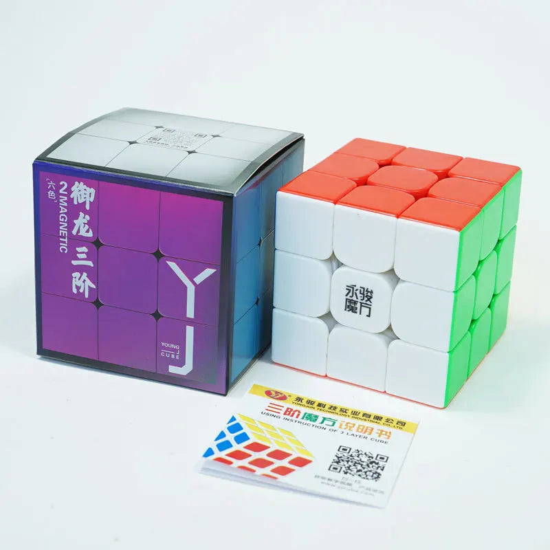 YJ Yulong V2M, a magnetic and smooth 3x3 speed cube offering fast and precise solving.