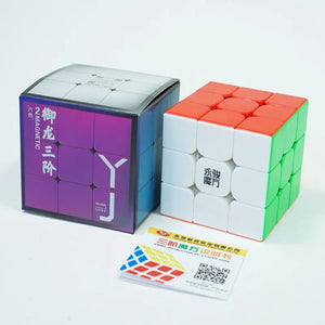 YJ Yulong V2M, a magnetic and smooth 3x3 speed cube offering fast and precise solving.