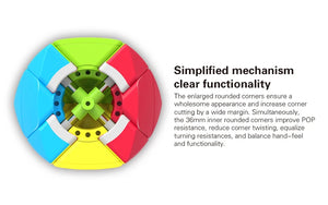 QiYi Mastermorphix, a shape-shifting and colorful twist puzzle with a unique design.