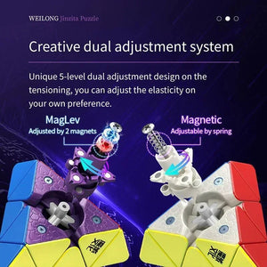 MoYu WeiLong Pyraminx, a smooth and precise pyraminx puzzle designed for fast solving.