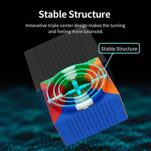 MoYu MFJS MeiLong 13x13, a high-performance 13x13 cube designed for advanced solvers, offering smooth turning and stability for complex solving