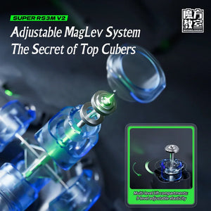 MoYu Super RS3M V2, an upgraded magnetic 3x3 speed cube offering enhanced performance and smoother turning.