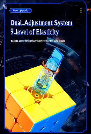 MoYu RS3M 2020, a high-quality magnetic 3x3 speed cube known for its smooth performance and fast turning.