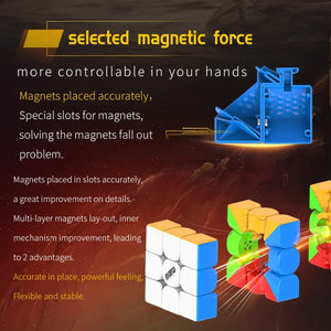 DianSheng Solar S3M 2022, a high-performance magnetic 3x3 speed cube designed for smooth turning and fast solving with modern updates for improved speedcubing.