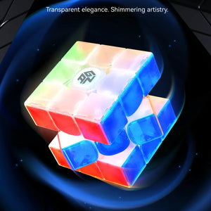2024 GAN15 Maglev UV 10 Year Edition, a limited edition magnetic 3x3 speed cube featuring Maglev technology for ultra-smooth turning and fast solving
