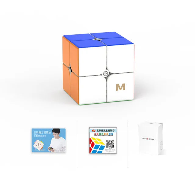 YJ MGC 2x2, a magnetic and fast 2x2 speed cube for quick and smooth solving.