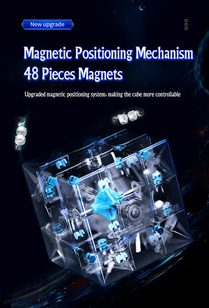 MoYu RS3M 2020, a high-quality magnetic 3x3 speed cube known for its smooth performance and fast turning.