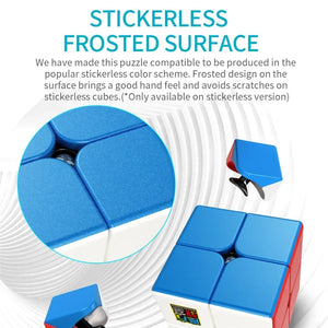 MoYu MeiLong 2+3 Cubes Set, a collection of two 2x2 cubes and three 3x3 cubes for a variety of solving challenges.