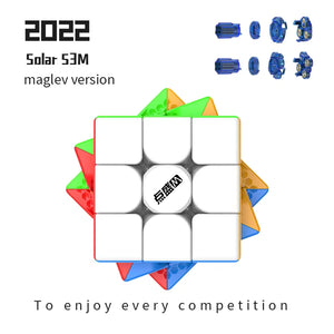 DianSheng Solar S3M 2022, a high-performance magnetic 3x3 speed cube designed for smooth turning and fast solving with modern updates for improved speedcubing.