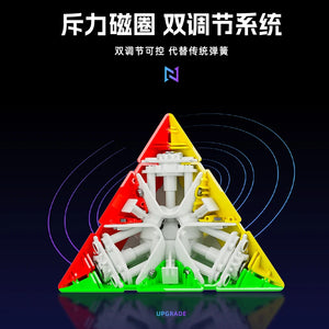 SengSo YuFeng Pyraminx, a smooth and durable pyraminx puzzle offering a unique and enjoyable solving experience.