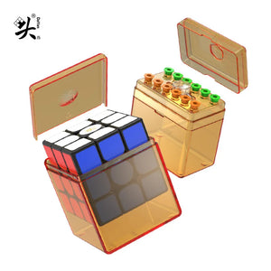 Dayan Tengyun V3M, a smooth and fast 3x3 magnetic speed cube.