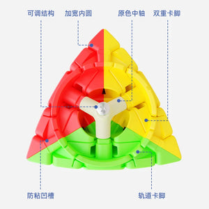 SengSo Crazy Pyraminx V2, a unique and challenging twist puzzle with a crazy shape-shifting design for advanced solvers
