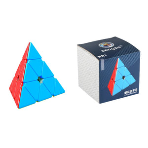 SengSo YuFeng Pyraminx, a smooth and durable pyraminx puzzle offering a unique and enjoyable solving experience.