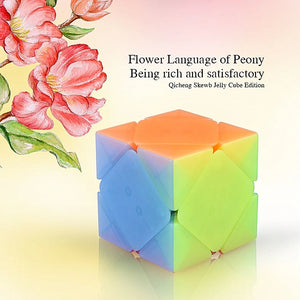 QiYi QiCheng Skewb, a unique and smooth 3x3 skewb puzzle with a vibrant design.