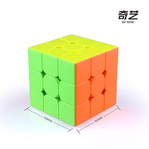 QiYi QiMeng Plus 9cm, a high-quality 3x3 speed cube with smooth turning and precise control.