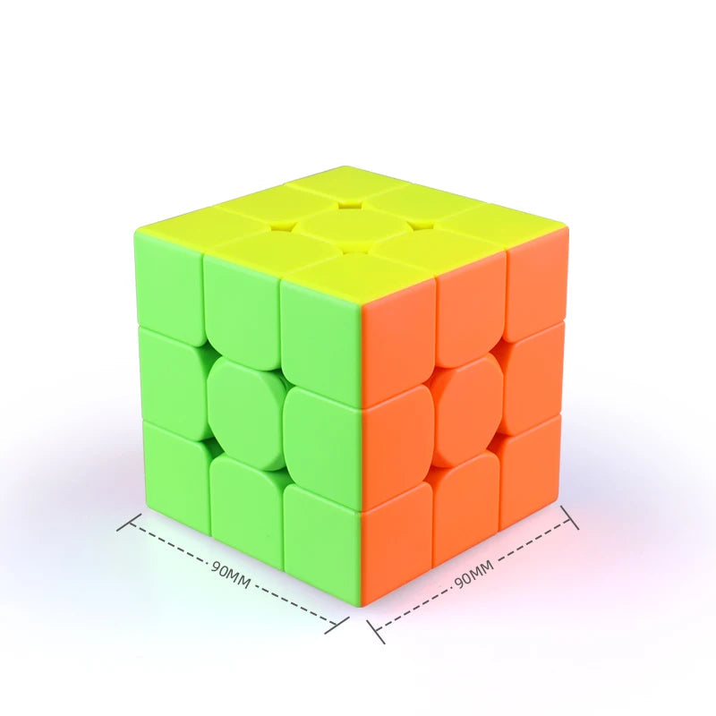 QiYi QiMeng Plus 9cm, a high-quality 3x3 speed cube with smooth turning and precise control.