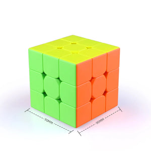 QiYi QiMeng Plus 9cm, a high-quality 3x3 speed cube with smooth turning and precise control.