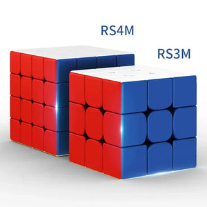 MoYu RS4M, a magnetic 4x4 speed cube designed for smooth, fast turning and optimal performance.