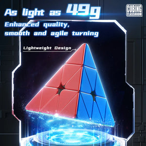 MoYu MeiLong Pyraminx V2, a smooth and fast pyraminx puzzle offering improved performance for speedcubers