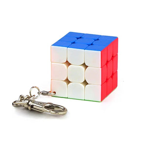 MoYu 3x3 KeyChain, a mini and portable 3x3 speed cube designed as a keychain for on-the-go solving.MoYu 3x3 KeyChain, a mini and portable 3x3 speed cube designed as a keychain for on-the-go solving.