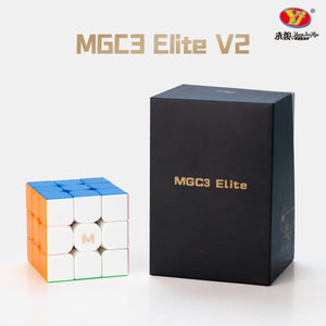 MGC 3 Elite V2 M, a high-performance 3x3 magnetic speed cube designed for smooth and fast solving.