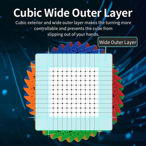 MoYu MFJS MeiLong 13x13, a high-performance 13x13 cube designed for advanced solvers, offering smooth turning and stability for complex solving