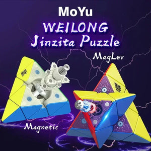 MoYu WeiLong Pyraminx, a smooth and precise pyraminx puzzle designed for fast solving.