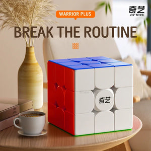 QiYi Warrior Plus 18cm, a large and durable 3x3 speed cube designed for smooth and fast solving.